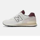 New Balance Unisex 574 White/Green - Size 6.5