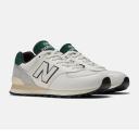 New Balance Unisex 574 White/Green - Size 6.5