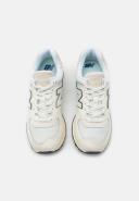 New Balance Unisex 574 White/Royal Blue - Size 12