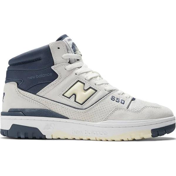 New Balance Unisex 650 Sea Salt/Nb Navy/Dawn Glow - Size 4