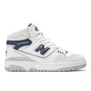 New Balance Unisex 650 White/Nb Navy/Angora - Size 4