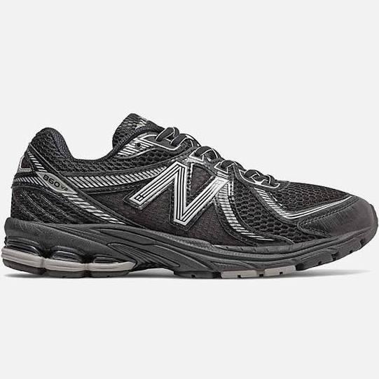 New Balance Unisex 860v2 Black/Silver Metallic - Size 5.5