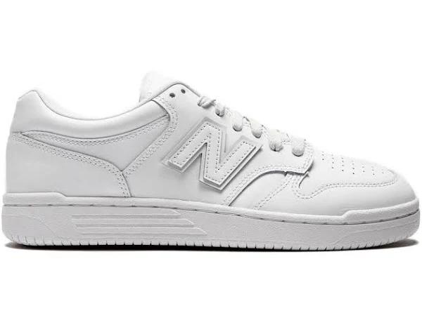New Balance Unisex BB480 White/Rain Cloud - Size 4.5