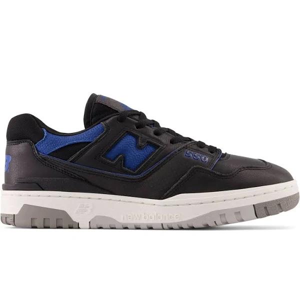 New Balance Unisex BB550 Black/Blue Groove/White - Size 14