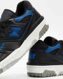 New Balance Unisex BB550 Black/Blue Groove/White - Size 7
