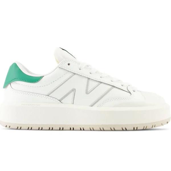 New Balance Unisex CT302 White/Succulent Green - Size 4.5