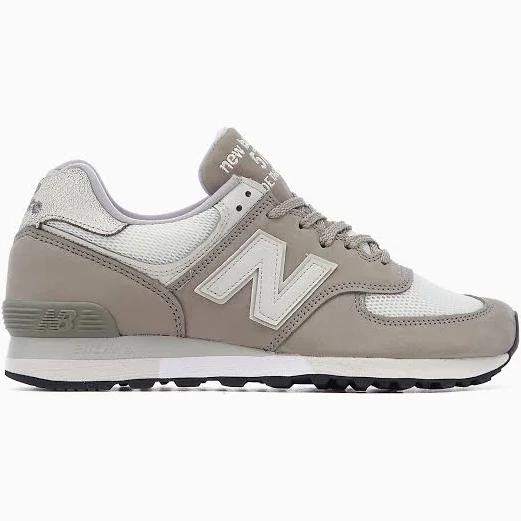 New Balance Unisex Made in UK 576 Flint Gray/Star White/Toasted Nut/Dawn Blue - Size 12