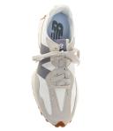 New Balance White & Beige 327 Sneakers