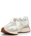 New Balance White & Beige 327 Sneakers