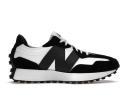 New Balance White & Black 327 Sneakers