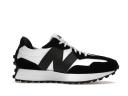 New Balance White & Black 327 Sneakers