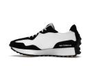 New Balance White & Black 327 Sneakers