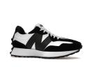 New Balance White & Black 327 Sneakers
