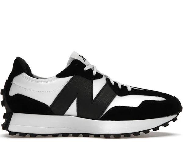 New Balance White & Black 327 Sneakers