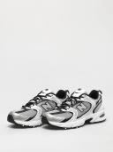 New Balance White & Black 530 Sneakers