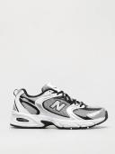 New Balance White & Black 530 Sneakers