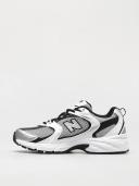 New Balance White & Black 530 Sneakers