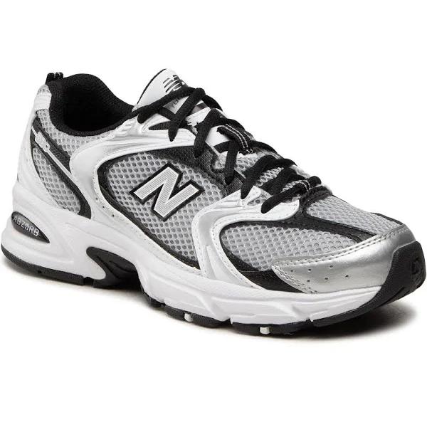 New Balance White & Black 530 Sneakers