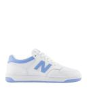 New Balance White & Blue 480 Sneakers