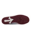 New Balance White & Burgundy 550 Sneakers
