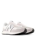 New Balance White & Gray 327 Sneakers