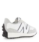 New Balance White & Gray 327 Sneakers