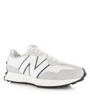 New Balance White & Gray 327 Sneakers