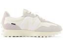New Balance White & Gray 327 Sneakers