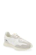 New Balance White & Gray 327 Sneakers