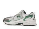 New Balance White & Green 530 Sneakers