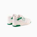New Balance White & Green 550 Sneakers