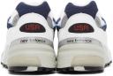 New Balance White & Navy Made in US 992 Sneakers