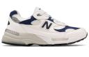 New Balance White & Navy Made in US 992 Sneakers