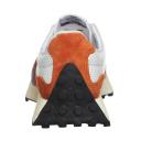 New Balance White & Orange 327 Sneakers