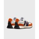 New Balance White & Orange 327 Sneakers