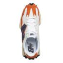 New Balance White & Orange 327 Sneakers