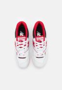 New Balance White & Red 550 Sneakers