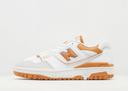 New Balance White & Tan 550 Sneakers