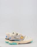 New Balance | Women 550 Leather Sneakers White/Yellow 5