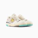 New Balance | Women 550 Leather Sneakers White/Yellow 5
