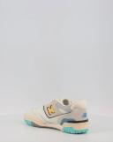New Balance | Women 550 Leather Sneakers White/Yellow 5