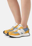 New Balance Women's 327 in Yellow/Blue Suede/Mesh, Size 8 Narrow