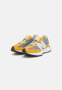 New Balance Women's 327 in Yellow/Blue Suede/Mesh, Size 8 Narrow