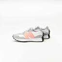 New Balance Women's 327 White/Rain Cloud/Pink Haze - Size 10.5
