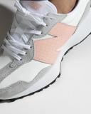 New Balance Women's 327 White/Rain Cloud/Pink Haze - Size 10.5