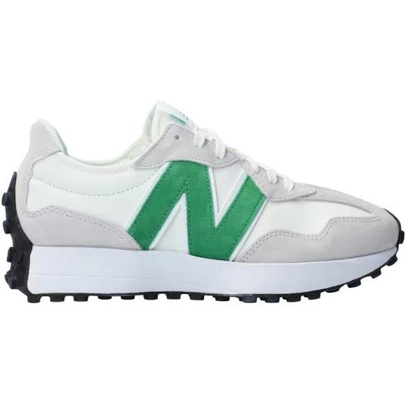 New Balance Women's 327 White/Rain Cloud/Pink Haze - Size 10.5