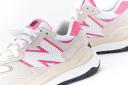 New Balance Women's 57/40 Sea Salt/Sporty Pink - Size 9.5