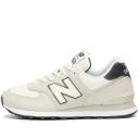 New Balance Women's 574 Beige/Blacktop/Angora - Size 5