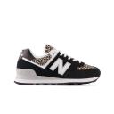New Balance Women's 574 Black/Beige - Size 5
