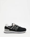 New Balance Women's 574 Core Black/White - Size 7